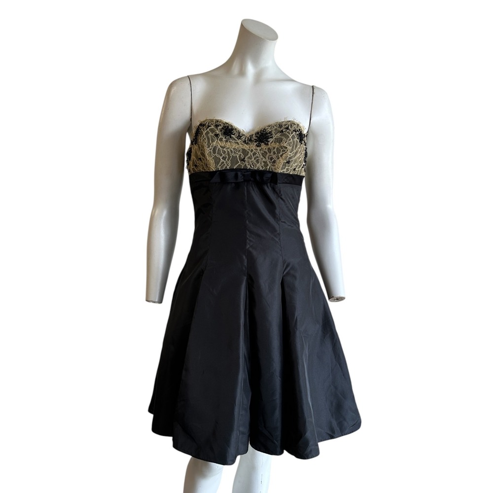 Vintage Betsey Johnson sweetheart neckline drop waist party dress - Picture 4 of 9